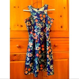 Floral A-Line Mini Dress